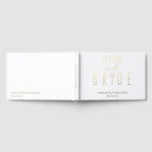 Moderne Brieven Voor De Bruid Elegant Wit Gastenboek (Volledig)