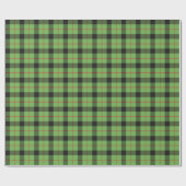 Moderne Bright Red & Green Holiday Plaid Gift Cadeaupapier (Vlak)