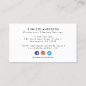 Moderne, Bright Roos Gold Cleaning Services Visitekaartje (Achterkant)