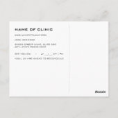 Moderne brillenglazen Herinnering voor de aanwijzi Briefkaart (Achterkant)