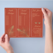 Moderne brochure voor wimperservice sessie flyer (Hand)