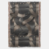 Moderne Bronzen Stroom Luxe Mannelijk Accent Deken (Voorkant Verticaal)