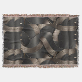 Moderne Bronzen Stroom Luxe Mannelijk Accent Deken