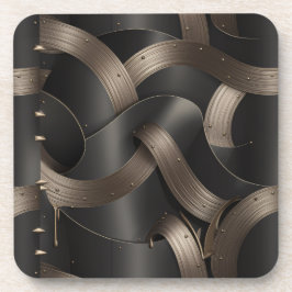 Moderne Bronzen Stroombekers – Luxe Tafeldecoratie Bier Onderzetter