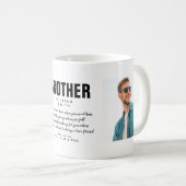 Moderne Brother Quote Photo Coffee Mok (Voorkant rechts)