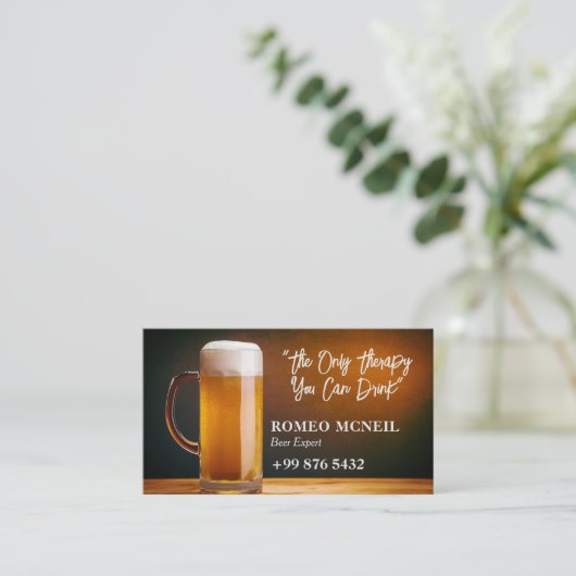 Moderne brouwerij business | Bierleverancier Visitekaartje (Staand voorkant)