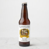 Moderne Brouwerij Custom Craft Beer Waterverf Bier Etiket (Voorkant)