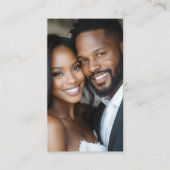 Moderne bruid bruidegom foto bruiloft fotograaf visitekaartje (Voorkant)