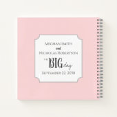 Moderne bruid Elegante vintage cute trouwjurk  Notitieboek (Achterkant)