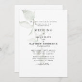 Moderne Bruid Met Blad Ouders Trouwdag  Kaart (Voorkant / Achterkant)