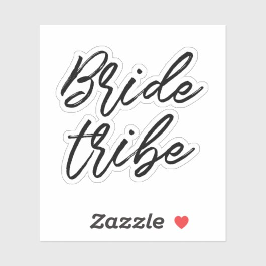 Moderne bruid stam sticker (Vel)