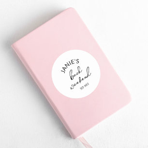 Moderne Bruid/ Trouwmeisjes Bruiloft Feest Ronde Sticker