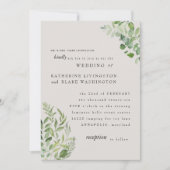 Moderne bruidbruidende olievlek tussen ouders kaart (Voorkant)