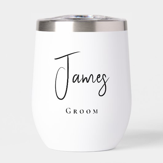 Moderne bruidegom bruiloft (Voorkant)