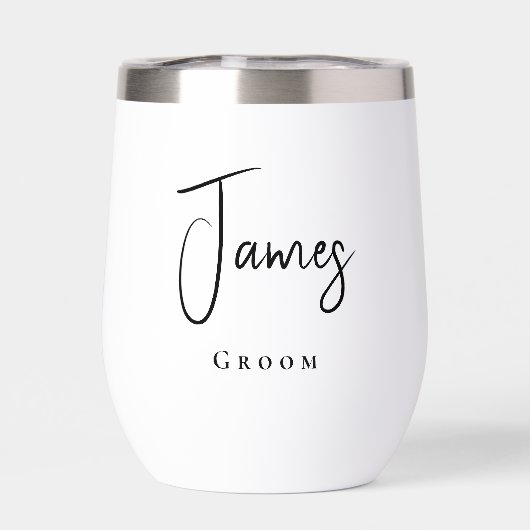 Moderne bruidegom bruiloft (Achterkant)