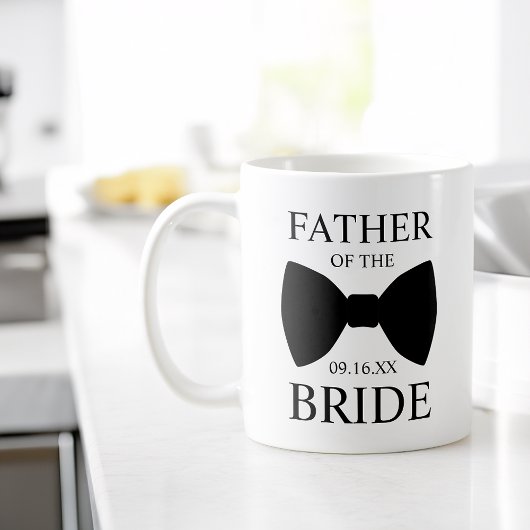 Moderne Bruidegom Vader Stropdas Koffiemok