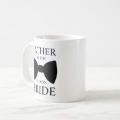 Moderne Bruidegom Vader Stropdas Koffiemok (Voorkant links)