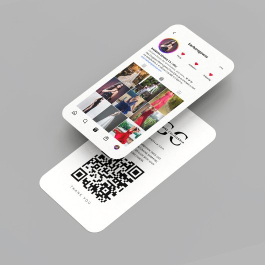 Moderne bruids boetiek bruiloft planner Instagram Visitekaartje