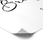 Moderne bruids brunch welkomstbord poster (Hoek)