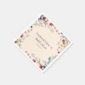 Moderne Bruidsbruiloft met Wilde Bloemen Servet (Hoek)