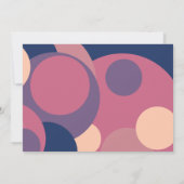 Moderne bruidsbrunch met kleurrijke cirkels kaart (Achterkant)
