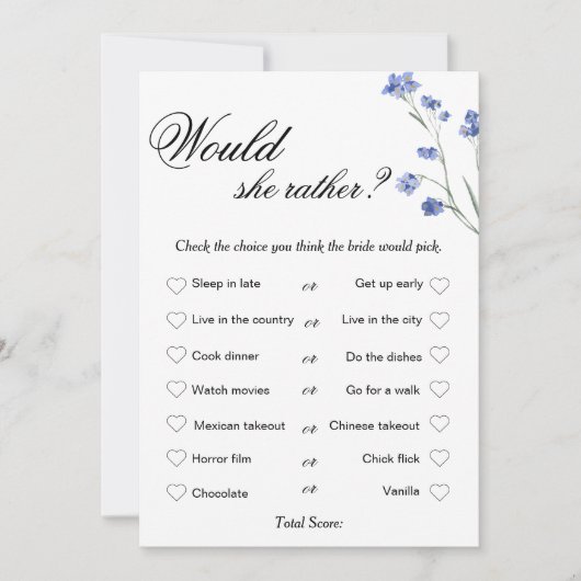 Moderne Bruidsfeest Spel, Wie kent de Bruid Feestdagenkaart (Voorkant)