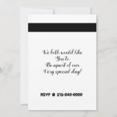 Moderne Bruidsjonker Boog Borstel Script Verzoek Kaart (Achterkant)