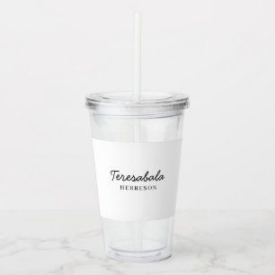 Moderne bruidsmeisje minimalistische script ontwer acryl drinkbeker