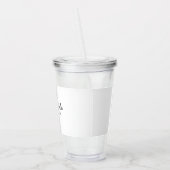 Moderne bruidsmeisje minimalistische script ontwer acryl drinkbeker (Links)