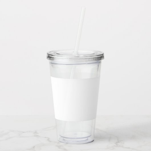 Moderne bruidsmeisje minimalistische script ontwer acryl drinkbeker (Achterkant)