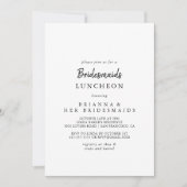 Moderne bruidsmeisjes Luncheon Douche Kaart (Voorkant)