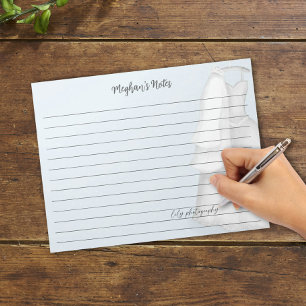 Moderne Bruidsplanner Roze Vintage Trouwjurk  Notitieblok