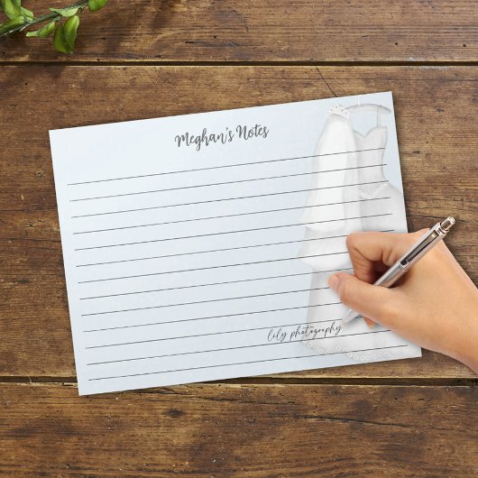 Moderne Bruidsplanner Roze Vintage Trouwjurk  Notitieblok