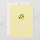 Moderne bruidsthee citroenen Portugees Tegels Douc Kaart (Achterkant)