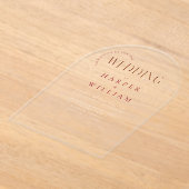 moderne bruiloft acryl uitnodigingen (Laagn)