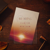 moderne bruiloft acryl uitnodigingen