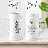 Moderne bruiloft ambtenaar geschenk beste ambtenaa bierpul