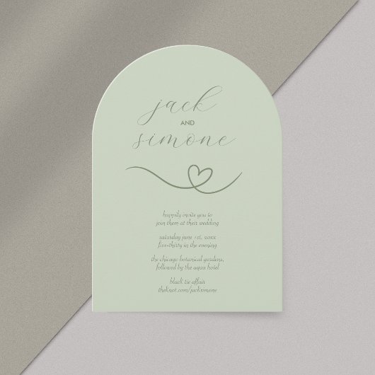 Moderne bruiloft | Arch Invites | lichtwijze Kaart
