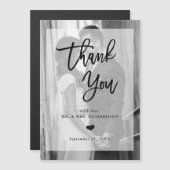 Moderne bruiloft Bedankt | Foto met overlay (Voorkant / Achterkant)
