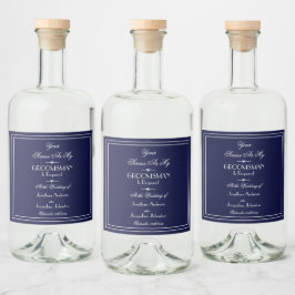 Moderne bruiloft... ben jij mijn Groomsman-voorste Likeurfles Etiket