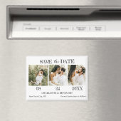 Moderne bruiloft bespaart de datum magneet (Insitu (Vaatwasser))