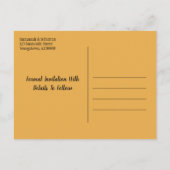 Moderne bruiloft bespaart de datum van de Aangepas Aankondigingskaart (Achterkant)