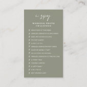 Moderne bruiloft Capture de liefde Qr Code Informatiekaartje (Achterkant)