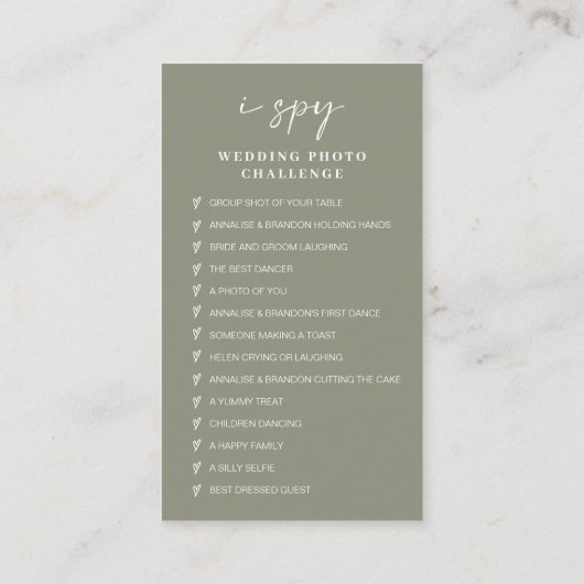 Moderne bruiloft Capture de liefde Qr Code Informatiekaartje (Achterkant)