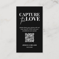 Moderne bruiloft Capture de liefde Qr Code