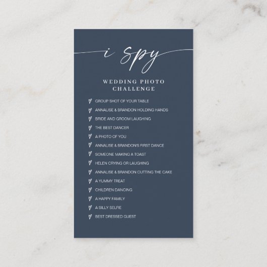 Moderne bruiloft Capture de liefde Qr Code Informatiekaartje (Achterkant)