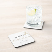 Moderne Bruiloft Coaster Bier Onderzetter (Rechterzijde)