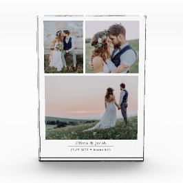 Moderne bruiloft collage fotoblok