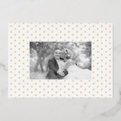 Moderne bruiloft Dank je acht foto-collage Folie Feestdagenkaart (Achterkant)