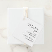 Moderne bruiloft Dank u Bedankjes Labels (In situ)